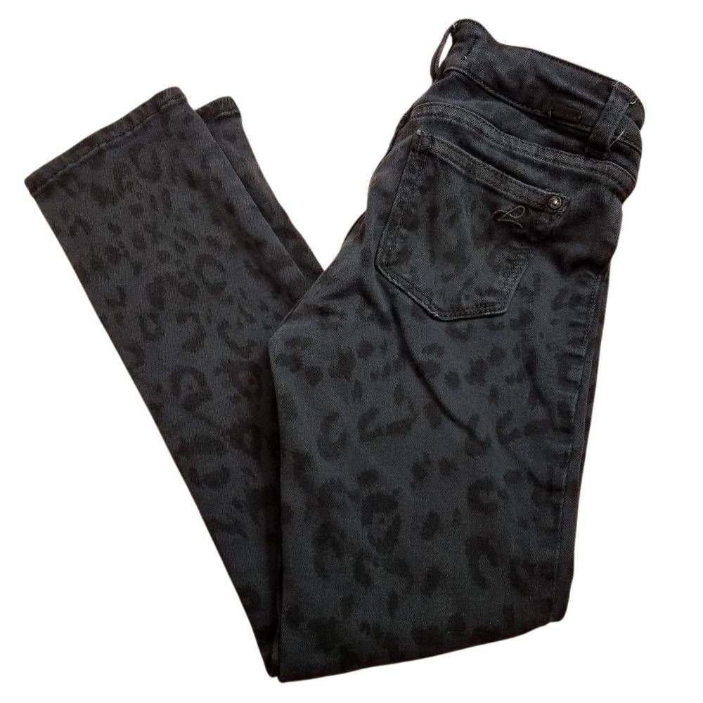 DL1961 black leopard skinny jeans 7